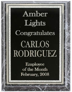 Amber Lights Plaque