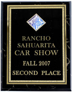 Rancho Sahuarita Plaque