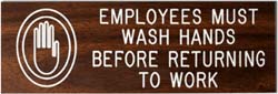 Signs- Employees Must Wash Hands